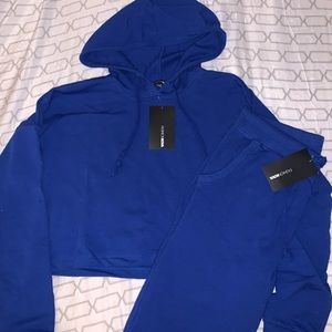 Women’s Fashion Nova Royal Blue Sweatsuit